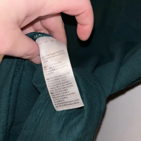 Chico's Deep Teal Tunic Top - Picture 4 of 4